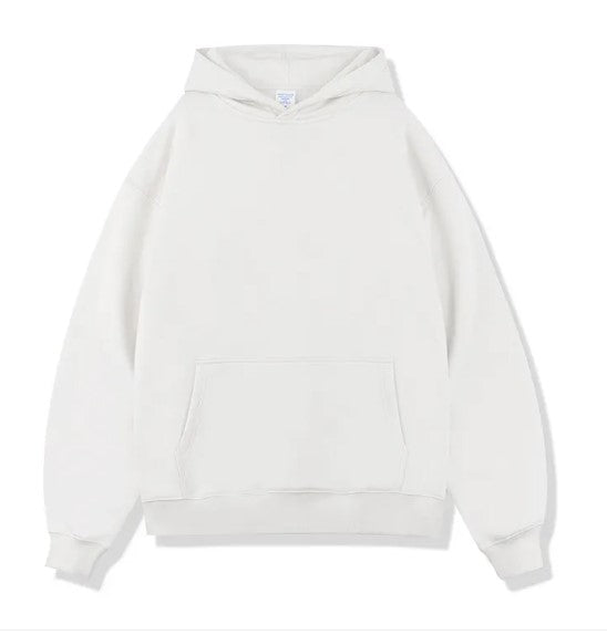 Solid Color Loose Trendy Hoodies for Men